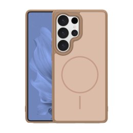 Nakładka Frame Thin Mag do Samsung Galaxy S25 Ultra brązowa