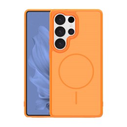 Nakładka Frame Thin Mag do Samsung Galaxy S25 Ultra pomarańczowa