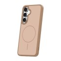 Nakładka Frame Thin Mag do Samsung Galaxy S25 brązowa