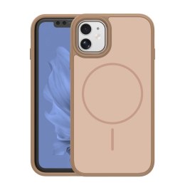 Nakładka Frame Thin Mag do iPhone 11 brązowa