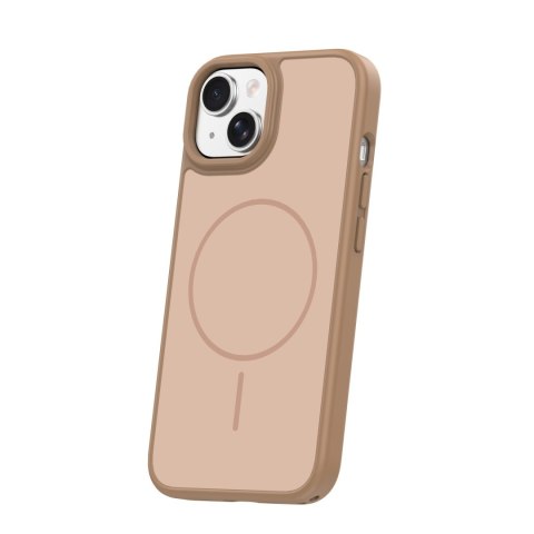 Nakładka Frame Thin Mag do iPhone 15 6,1" brązowa