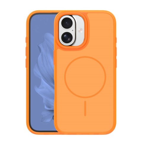 Nakładka Frame Thin Mag do iPhone 16 6,1" pomarańczowa