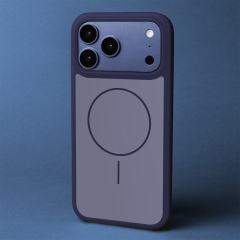 Nakładka Frame Thin Mag do iPhone 16 Pro Max 6,9" ciemnoniebieska