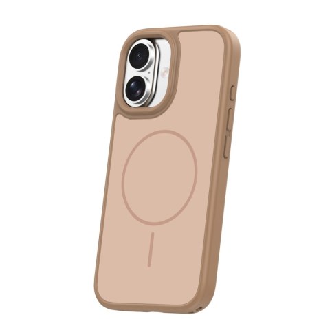 Nakładka Frame Thin Mag do iPhone 17 6,3" brązowa