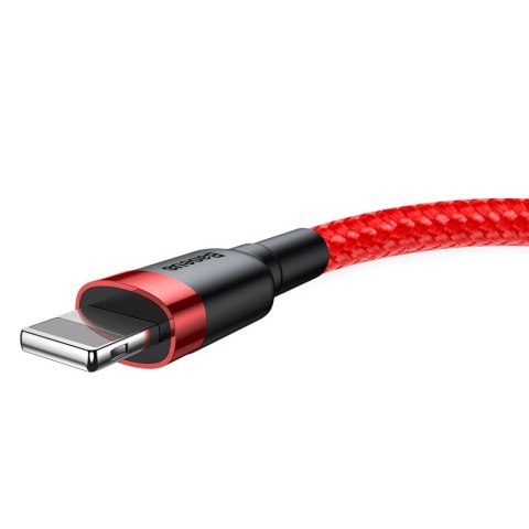 Kabel Baseus Cafule USB-A / Lightning 2A QC 3.0 3 m - czerwony