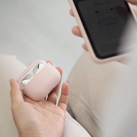 Etui UNIQ Silicone na AirPods Pro - lawendowe