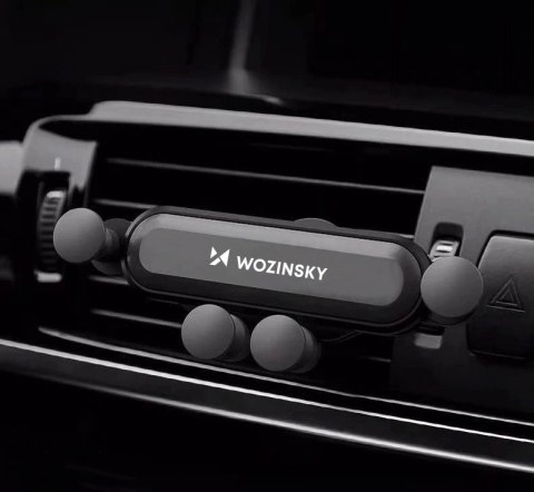 Wozinsky uchwyt na telefon do samochodu grawitacyjny na kratkę wentylacyjną czarny (WCH-05)