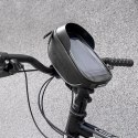 Wozinsky torba rowerowa na kierownicę z etui na telefon 1 l czarna (WBB16BK)