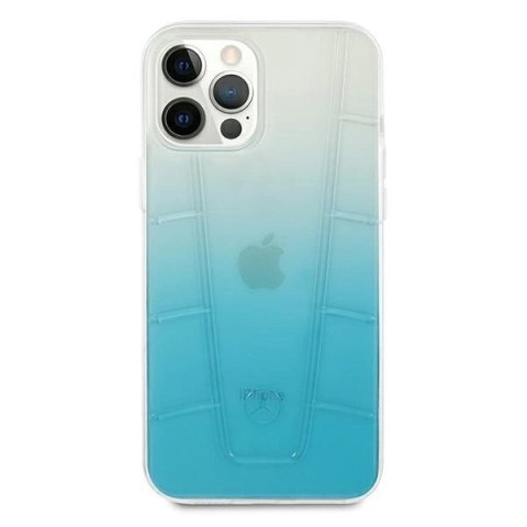 Etui Mercedes Transparent Line na iPhone 12 Pro Max - niebieskie