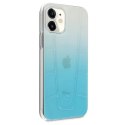 Etui Mercedes Transparent Line na iPhone 12 mini - niebieskie