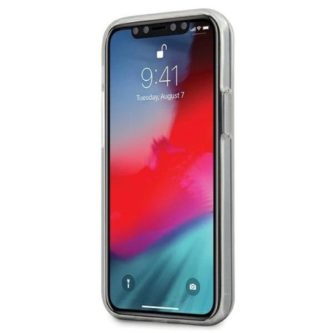 Etui Mercedes Transparent Line na iPhone 12 mini - niebieskie