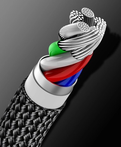 Kabel Baseus CATLWJ-01 Lightning - USB-C PD 20W 480Mb/s 1m - czarny