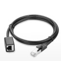 Kabel Ugreen NW112 11282 sieciowy Ethernet RJ45 (żeński) - RJ45 (męski) F/UTP Cat. 6 1 Gbps 3m - czarny