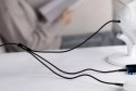 Kabel Baseus Rapid Series 3w1 USB-C - USB-C / Lightning / micro USB 20W PD 1.5m - zielony