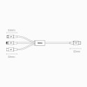 Kabel Baseus Rapid Series 3w1 USB-C - USB-C / Lightning / micro USB 20W PD 1.5m - zielony