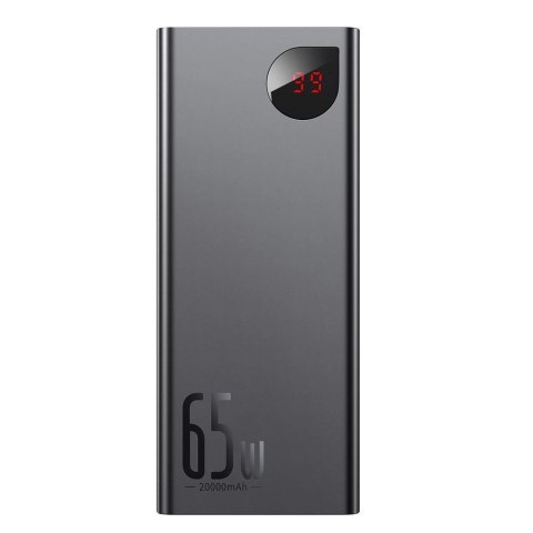Baseus Adaman powerbank 2x USB / 1x USB Typ C / 1x micro USB 20000mAh 65W Quick Charge 3.0 Power Delivery czarny (PPIMDA-D01)