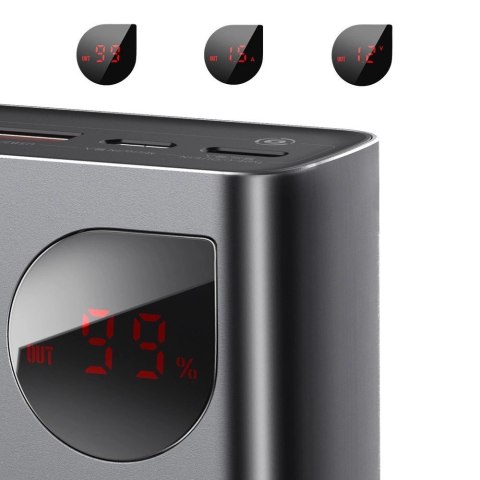 Baseus Adaman powerbank 2x USB / 1x USB Typ C / 1x micro USB 20000mAh 65W Quick Charge 3.0 Power Delivery czarny (PPIMDA-D01)