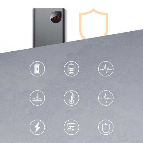 Baseus Adaman powerbank 2x USB / 1x USB Typ C / 1x micro USB 20000mAh 65W Quick Charge 3.0 Power Delivery czarny (PPIMDA-D01)