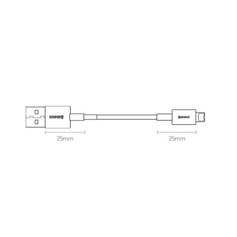 Baseus Superior kabel USB - Lightning 2,4 A 1 m czerwony (CALYS-A09)