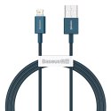 Baseus Superior kabel USB - Lightning 2,4A 1 m Niebieski (CALYS-A03)