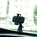 Joyroom samochodowy uchwyt na telefon z teleskopowym wysuwanym ramieniem na deskę rozdzielczą i szybę czarny (JR-ZS259)