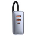 Baseus Share Together ładowarka samochodowa 2x USB / 2x USB Typ C 120W PPS Quick Charge Power Delivery szary (CCBT-A0G)