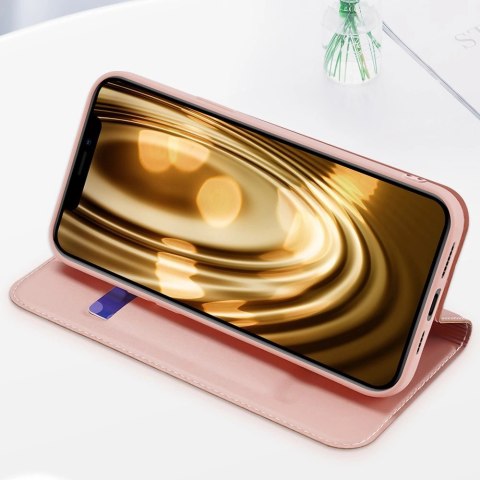 Dux Ducis Skin Pro kabura etui pokrowiec z klapką iPhone 13 Pro Max różowy