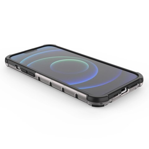 Honeycomb etui pancerny pokrowiec z żelową ramką iPhone 13 Pro Max niebieski