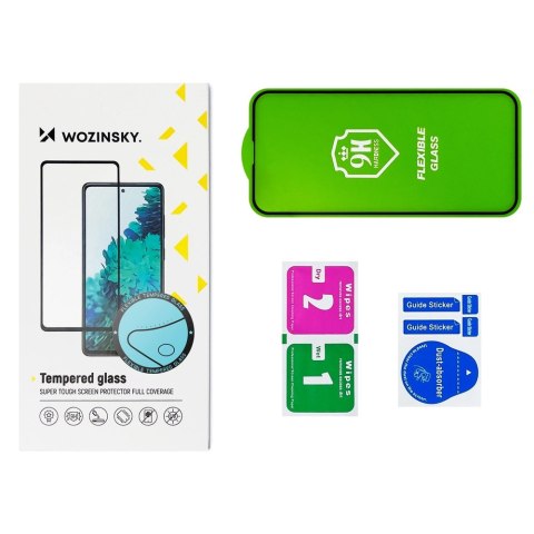 Wozinsky Full Cover Flexi Nano folia szklana szkło hartowane z ramką iPhone 14 Plus / 13 Pro Max przezroczysty