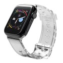 Pasek silikonowy bransoleta bransoletka Strap Light do zegarka Apple Watch 38 / 40 mm - czarny