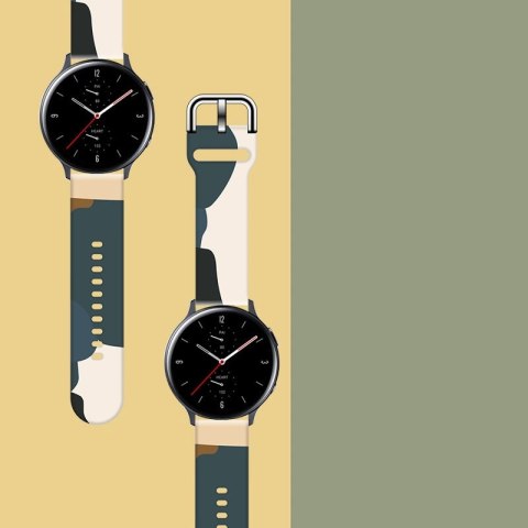 Pasek Strap Moro do Samsung Galaxy Watch 40 / 41 / 42 / 43 / 44 mm silikonowa bransoletka opaska do zegarka - wzór 13