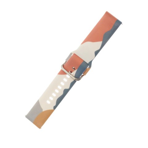 Pasek Strap Moro do Samsung Galaxy Watch 40 / 41 / 42 / 43 / 44 mm silikonowa bransoletka opaska do zegarka - wzór 15