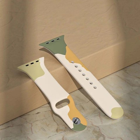Silikonowy pasek Strap Moro bransoletka do zegarka opaska do Apple Watch 42 / 44 / 45 / 49 mm - wzór 5