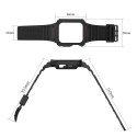 Pasek z etui ochronnym Protect Strap Band do Apple Watch 38 / 40 / 41 mm opaska obudowa pancerna - czarny