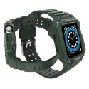 Pasek z etui ochronnym Protect Strap Band do Apple Watch 38 / 40 / 41 mm opaska obudowa pancerna - zielony