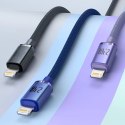 Baseus Crystal Shine Series kabel przewód USB do szybkiego ładowania i transferu danych USB Typ A - Lightning 2,4A 1,2m fioletow