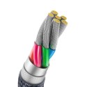 Baseus Crystal Shine Series kabel przewód USB do szybkiego ładowania i transferu danych USB Typ A - USB Typ C 100W 1,2m czarny (