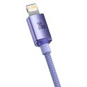 Kabel Baseus CAJY000205 Lightning - USB-C PD 20W 480Mb/s 1,2m - fioletowy