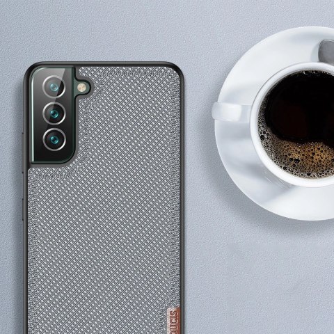 Dux Ducis Fino etui pokrowiec pokryty nylonowym materiałem Samsung Galaxy S22+ (S22 Plus) niebieski