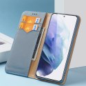 Dux Ducis Hivo skórzane etui z klapką pokrowiec ze skóry naturalnej portfel na karty i dokumenty Samsung Galaxy S22+ (S22 Plus) 