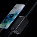 Baseus GaN3 Pro szybka ładowarka sieciowa GaN 2 x USB Typ C / 2 x USB 65W PD, QC4.0+, AFC, PPS + kabel USB Typ C - USB Typ C 1m 