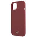 Etui Mercedes Silicone Line na iPhone 13 mini - czerwone