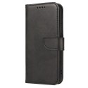 Magnet Case elegancki futerał etui pokrowiec z klapką i funkcją podstawki Huawei nova 8 czarny