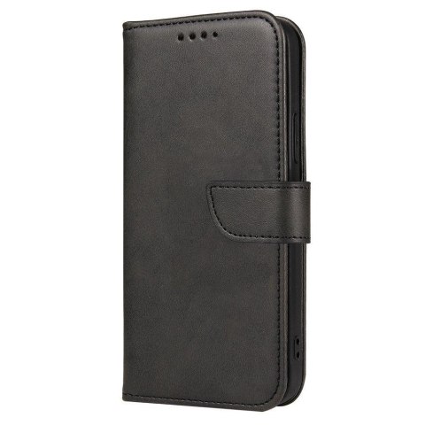 Magnet Case elegancki futerał etui pokrowiec z klapką i funkcją podstawki Huawei nova 8 czarny