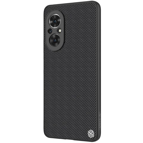 Nillkin Textured Case wytrzymałe wzmocnione etui z żelową ramką i nylonem na tyle Honor 50 SE czarny