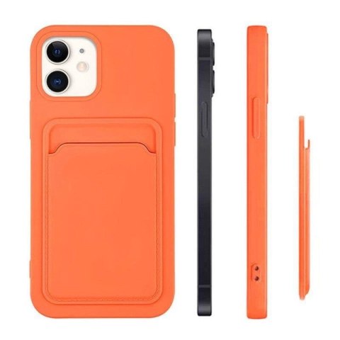 Card Case silikonowe etui portfel z kieszonką na kartę dokumenty do Xiaomi Redmi Note 11 Pro+ 5G / 11 Pro (China) czarny