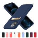Card Case silikonowe etui portfel z kieszonką na kartę dokumenty do Xiaomi Redmi Note 11 Pro+ 5G / 11 Pro (China) granatowy