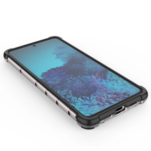 Honeycomb etui pancerny pokrowiec z żelową ramką Samsung Galaxy A73 niebieski