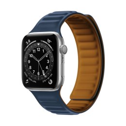 Pasek magnetyczny Magnetic Strap opaska bransoleta do Apple Watch 41 mm - niebieski
