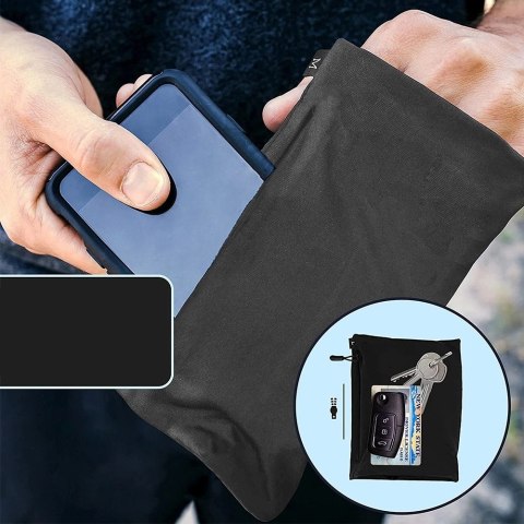 Armband do biegania opaska na ramię na telefon XL niebieska